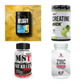 Wettkampfvorbereitung: ESN ISOCLEAR + MST Creatine + 2 weitere – alle enthaltenen Artikel