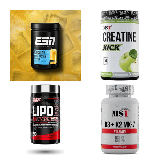 Wettkampfvorbereitung: ESN ISOCLEAR + MST Creatine + 2 weitere – alle enthaltenen Artikel