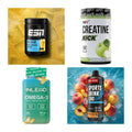 Wettkampfvorbereitung: ESN ISOCLEAR + MST Creatine + 2 weitere – alle enthaltenen Artikel