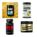 Wettkampfvorbereitung: ESN ISOCLEAR + MST Creatine + 2 weitere – alle enthaltenen Artikel