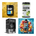 Wettkampfvorbereitung: ESN ISOCLEAR + MST Creatine + 2 weitere – alle enthaltenen Artikel