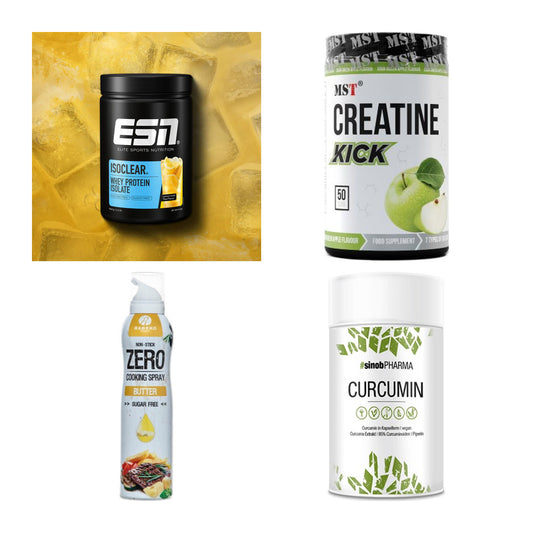 Wettkampfvorbereitung: ESN ISOCLEAR + MST Creatine + 2 weitere – alle enthaltenen Artikel