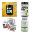 Wettkampfvorbereitung: ESN ISOCLEAR + MST Creatine + 2 weitere – alle enthaltenen Artikel