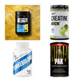 Wettkampfvorbereitung: ESN ISOCLEAR + MST Creatine + 2 weitere – alle enthaltenen Artikel