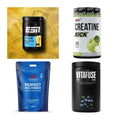 Wettkampfvorbereitung: ESN ISOCLEAR + MST Creatine + 2 weitere – alle enthaltenen Artikel