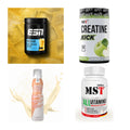 Wettkampfvorbereitung: ESN ISOCLEAR + MST Creatine + 2 weitere – alle enthaltenen Artikel