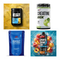 Wettkampfvorbereitung: ESN ISOCLEAR + MST Creatine + 2 weitere – alle enthaltenen Artikel