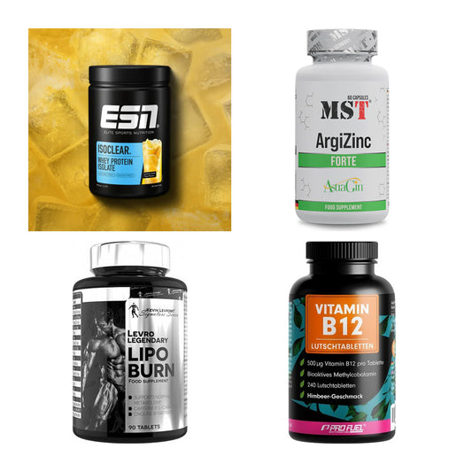 Wettkampfvorbereitung: ESN ISOCLEAR + MST ArgiZinc + 2 weitere – alle enthaltenen Artikel