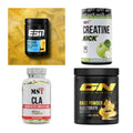 Wettkampfvorbereitung: ESN ISOCLEAR + MST Creatine + 2 weitere – alle enthaltenen Artikel