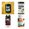 Wettkampfvorbereitung: ESN ISOCLEAR + MST Creatine + 2 weitere – alle enthaltenen Artikel