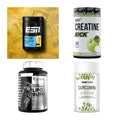 Wettkampfvorbereitung: ESN ISOCLEAR + MST Creatine + 2 weitere – alle enthaltenen Artikel