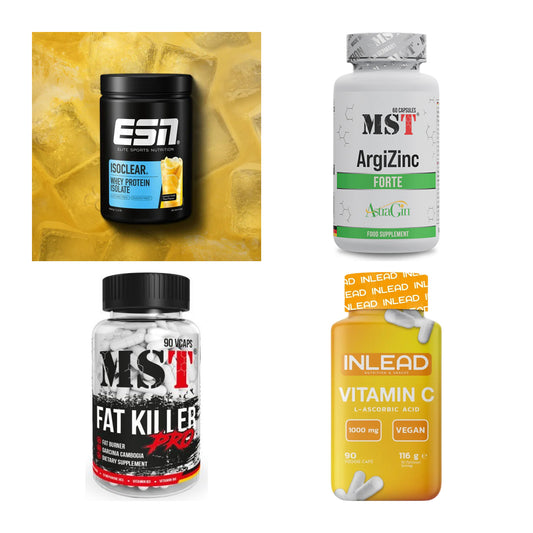 Wettkampfvorbereitung: ESN ISOCLEAR + MST ArgiZinc + 2 weitere – alle enthaltenen Artikel