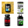 Wettkampfvorbereitung: ESN ISOCLEAR + MST Creatine + 2 weitere – alle enthaltenen Artikel