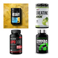 Wettkampfvorbereitung: ESN ISOCLEAR + MST Creatine + 2 weitere – alle enthaltenen Artikel