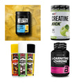 Wettkampfvorbereitung: ESN ISOCLEAR + MST Creatine + 2 weitere – alle enthaltenen Artikel