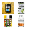 Wettkampfvorbereitung: ESN ISOCLEAR + MST Creatine + 2 weitere – alle enthaltenen Artikel
