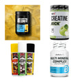 Wettkampfvorbereitung: ESN ISOCLEAR + MST Creatine + 2 weitere – alle enthaltenen Artikel