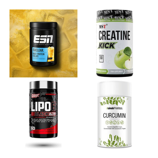 Wettkampfvorbereitung: ESN ISOCLEAR + MST Creatine + 2 weitere – alle enthaltenen Artikel