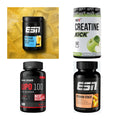 Wettkampfvorbereitung: ESN ISOCLEAR + MST Creatine + 2 weitere – alle enthaltenen Artikel