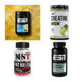 Wettkampfvorbereitung: ESN ISOCLEAR + MST Creatine + 2 weitere – alle enthaltenen Artikel