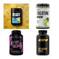 Wettkampfvorbereitung: ESN ISOCLEAR + MST Creatine + 2 weitere – alle enthaltenen Artikel