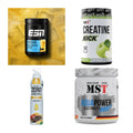 Wettkampfvorbereitung: ESN ISOCLEAR + MST Creatine + 2 weitere – alle enthaltenen Artikel