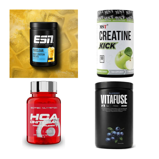 Wettkampfvorbereitung: ESN ISOCLEAR + MST Creatine + 2 weitere – alle enthaltenen Artikel