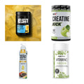Wettkampfvorbereitung: ESN ISOCLEAR + MST Creatine + 2 weitere – alle enthaltenen Artikel