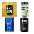 Wettkampfvorbereitung: ESN ISOCLEAR + MST Creatine + 2 weitere – alle enthaltenen Artikel