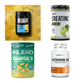 Wettkampfvorbereitung: ESN ISOCLEAR + MST Creatine + 2 weitere – alle enthaltenen Artikel