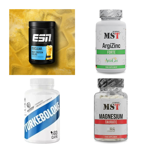 Wettkampfvorbereitung: ESN ISOCLEAR + MST ArgiZinc + 2 weitere – alle enthaltenen Artikel