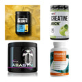 Wettkampfvorbereitung: ESN ISOCLEAR + MST Creatine + 2 weitere – alle enthaltenen Artikel