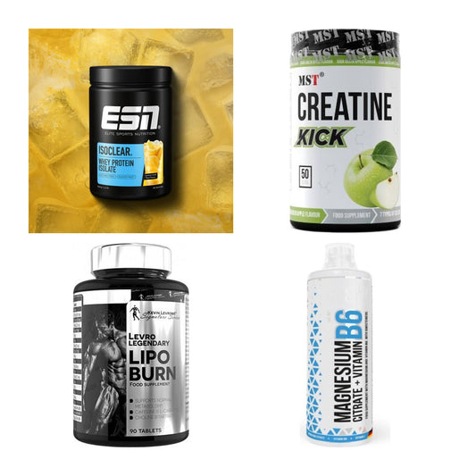 Wettkampfvorbereitung: ESN ISOCLEAR + MST Creatine + 2 weitere – alle enthaltenen Artikel
