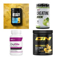 Wettkampfvorbereitung: ESN ISOCLEAR + MST Creatine + 2 weitere – alle enthaltenen Artikel