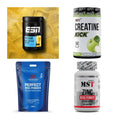 Wettkampfvorbereitung: ESN ISOCLEAR + MST Creatine + 2 weitere – alle enthaltenen Artikel