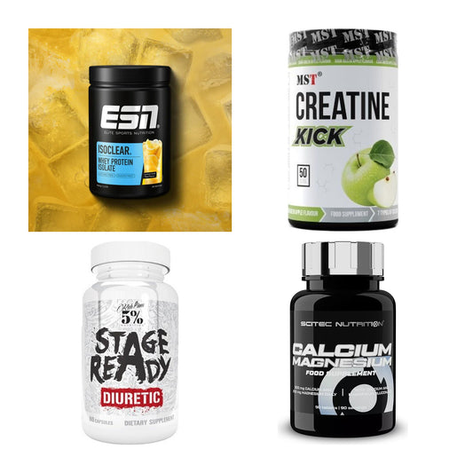 Wettkampfvorbereitung: ESN ISOCLEAR + MST Creatine + 2 weitere – alle enthaltenen Artikel