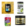Wettkampfvorbereitung: ESN ISOCLEAR + MST Creatine + 2 weitere – alle enthaltenen Artikel
