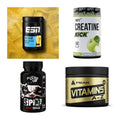 Wettkampfvorbereitung: ESN ISOCLEAR + MST Creatine + 2 weitere – alle enthaltenen Artikel