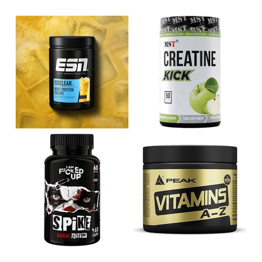 Wettkampfvorbereitung: ESN ISOCLEAR + MST Creatine + 2 weitere – alle enthaltenen Artikel
