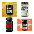 Wettkampfvorbereitung: ESN ISOCLEAR + MST Creatine + 2 weitere – alle enthaltenen Artikel