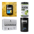 Wettkampfvorbereitung: ESN ISOCLEAR + MST Creatine + 2 weitere – alle enthaltenen Artikel