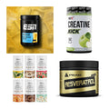 Wettkampfvorbereitung: ESN ISOCLEAR + MST Creatine + 2 weitere – alle enthaltenen Artikel