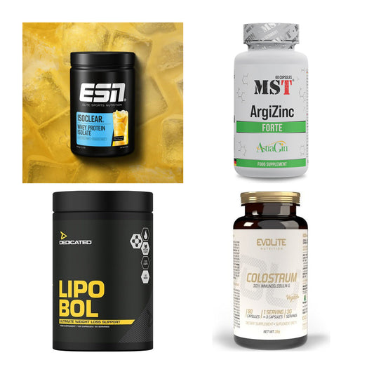 Wettkampfvorbereitung: ESN ISOCLEAR + MST ArgiZinc + 2 weitere – alle enthaltenen Artikel