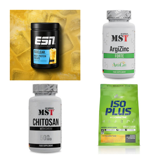 Wettkampfvorbereitung: ESN ISOCLEAR + MST ArgiZinc + 2 weitere – alle enthaltenen Artikel