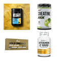 Wettkampfvorbereitung: ESN ISOCLEAR + MST Creatine + 2 weitere – alle enthaltenen Artikel