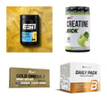 Wettkampfvorbereitung: ESN ISOCLEAR + MST Creatine + 2 weitere – alle enthaltenen Artikel