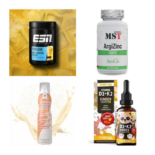 Wettkampfvorbereitung: ESN ISOCLEAR + MST ArgiZinc + 2 weitere – alle enthaltenen Artikel