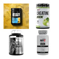 Wettkampfvorbereitung: ESN ISOCLEAR + MST Creatine + 2 weitere – alle enthaltenen Artikel