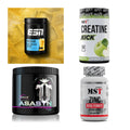 Wettkampfvorbereitung: ESN ISOCLEAR + MST Creatine + 2 weitere – alle enthaltenen Artikel