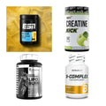 Wettkampfvorbereitung: ESN ISOCLEAR + MST Creatine + 2 weitere – alle enthaltenen Artikel